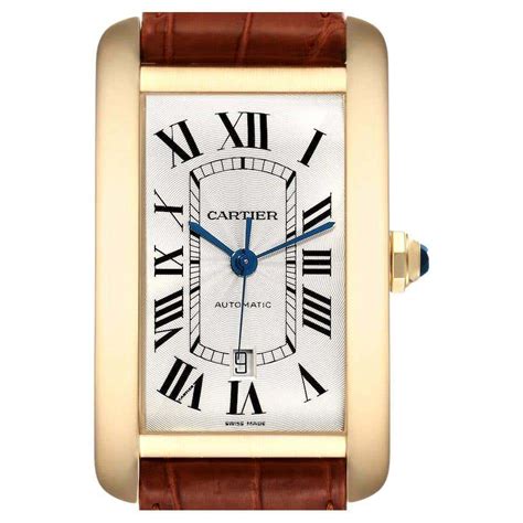 cartier tank americaine gelbgold|cartier tank americaine watch gold.